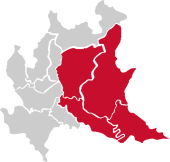 Province di Brescia, Bergamo, Cremona e Mantova